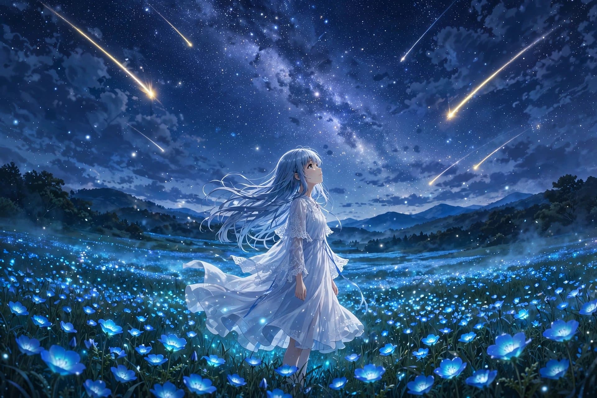 Starlit garden